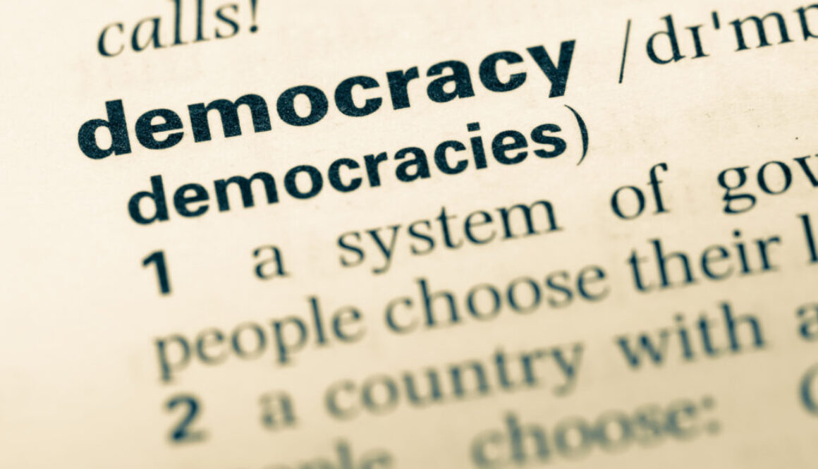 image of the word democracy in dictionary