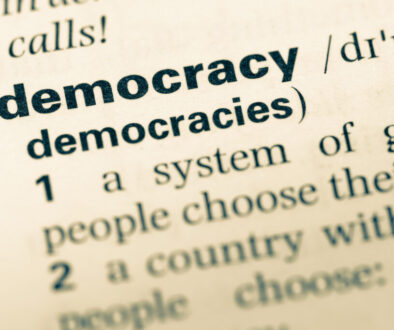 image of the word democracy in dictionary